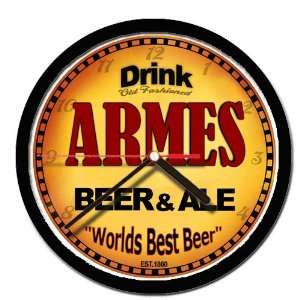  ARMES beer and ale wall clock 