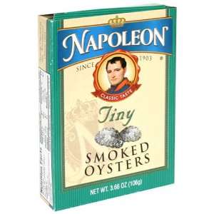 Napoleon Tiny Smoked Oysters, 3.66 Ounce Grocery & Gourmet Food