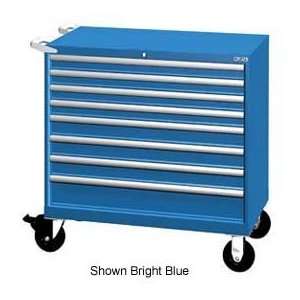  Mobile Cabinet, 8 Drawers, 129 Compart   Classic Blue, Master Keyed