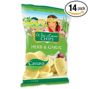 Wai Lana Chips, Herb and Garlic, 3 Ounce Grocery & Gourmet Food