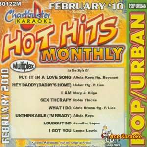  Chartbuster Karaoke CDG CB30122   Hot Hits Monthly Pop 