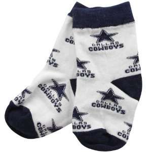   Dallas Cowboys Toddler Allover Crew Socks   White