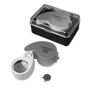com Led Light Loupe 30x Power 25mm Jewelry Magnifying Glass Magnifier 