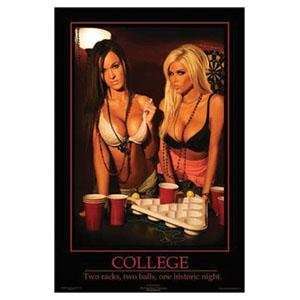  Busted College Pong Poster