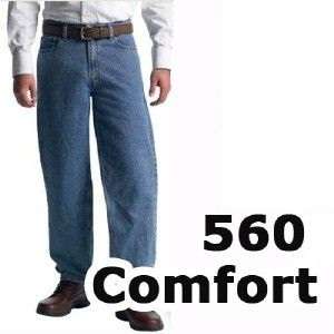 Levis 560 Mens Comfort Fit Medium Stonewash Jeans 4891  