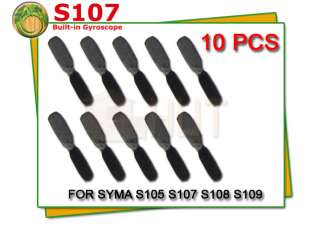 10x Tail Blade S107G 3CH SYMA S107 RC Helicopte Parts for S105 S108 