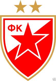 FK Crvena Zvezda FC Serbia Football Soccer Sticker 4X5  