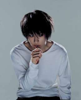 Death Note L Ryuuzaki Black Cosplay Wig W601  