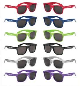 Retro Wayfarer Sunglasses, Blue, Red, Silver, Black, Purple, Green and 