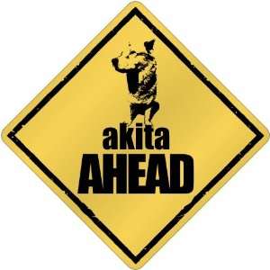  New  Akita Bites Ahead   Crossing Dog