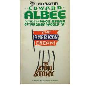   Albee The American Dream and the Zoo Story Edward Albee Books
