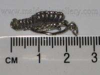 Shrimp   Prawn sterling sillver charm SSLP2723  