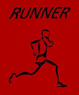 MENS/UNISEX RUNNING/RUNNER T SHIRT ANVIL RED