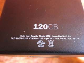 Microsoft 120GB Black Zune 1376 Digital Media  Player *AS IS 