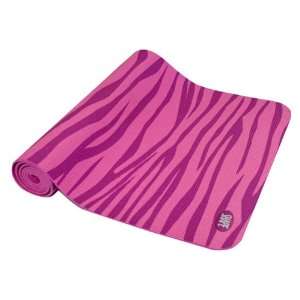  Shape Zebra Printed Yoga Mat, Pink