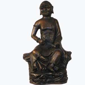  Silver Statue Arhat Lohan Nagasena 