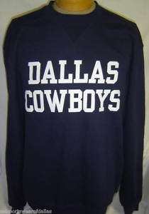 New Dallas Cowboys Navy Blue Sweatshirt Reebok Large  