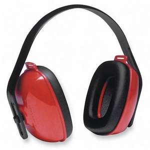 R3 Safety Qm24 North Howard Light Ear Muff   Red, Black 033552006138 
