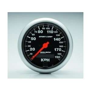  Auto Meter 3987 M 3 3/8 S/C 190KPH SPEEDO Automotive