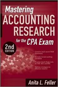 Mastering Accounting Research for the CPA Exam, (0470293381), A 