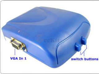 Port VGA LCD Monitor Display Switch Selector for PC  