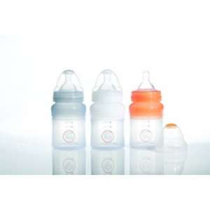  3pk Colic Reducing Silicone Bottles Baby