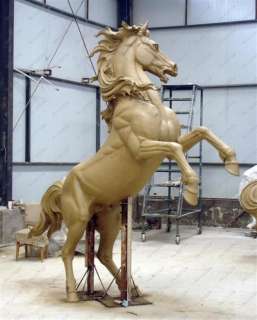 Roman Warrior on Chariot Bronze Statue  