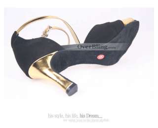 X31028 Latin Ballroom Dance Shoes Heel Womens Shoes Latin Shoes Black 