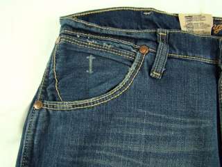 Mens Western Wrangler Retro Slim Boot Cut Premium Patch Jeans NWT 34 x 