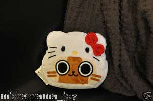   Sanrio Airou x Hello Kitty Plush Zipper Pouch Bag Monster Hunter