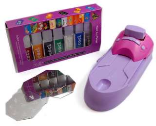 diy printing art nail stamper kit colours printer machine 050