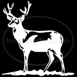Realtree Outfitters Camouflage Deer Antlers Car Truck Boats Emblems 1 Pack of 2 