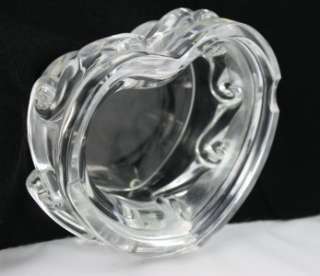 Large Heart Shaped BACCARAT Ashtray   Perfect Valentines Gift  