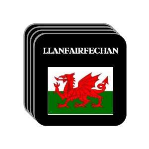  Wales   LLANFAIRFECHAN Set of 4 Mini Mousepad Coasters 