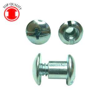 Steel Zinc Open End Post Nut Screw #10 24 X 1/4  