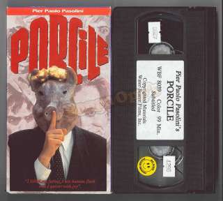 Porcile VHS Cannibalism Pier Paolo Pasolini subtitled  