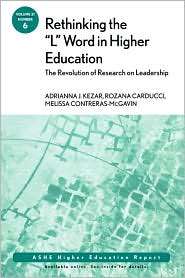   ASHE Higher Education Report, Vol. 6, (0787986771), Kezar, Textbooks