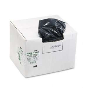  Recycled Can Liners, 45 gal, 1.8 mil, 40 x 46, Black, 100 