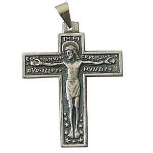  Unique crucifix   Pewter (4cm or 1.57) Rosary/Pendant 