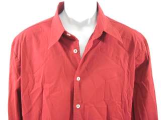 REPLAY Mens Red Button Down Shirt Size XXL  