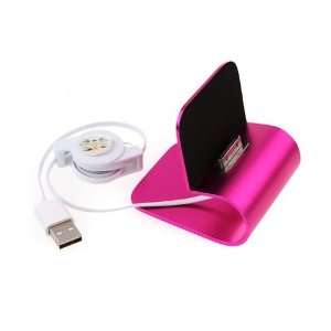   Cradle Bracket For iPhone 4 4G 4S(Pink) Cell Phones & Accessories