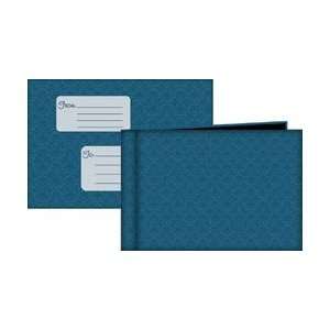  New   My Book Collection 4X6 With Envelope   Blue Brocade 