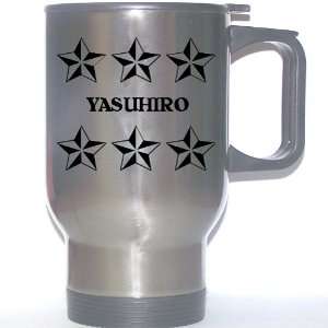  Personal Name Gift   YASUHIRO Stainless Steel Mug (black 