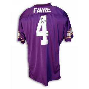  Autographed Brett Favre Minnesota Vikings Purple Throwback 