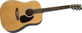 Rogue RA 100D Dreadnought Acoustic Guitar Natural 840246003744  