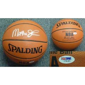 Magic Johnson Autographed Ball   HOF LA PSA COA   Autographed 