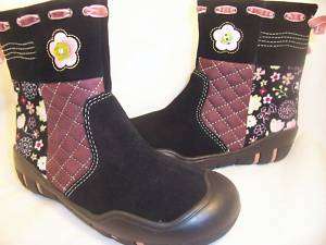 Girls Shoes NEW NINA KIDS Patches Black Boots 8  