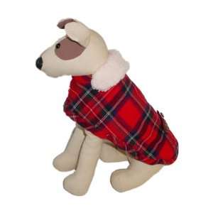  Dog Coat Scottish Highland Plaid Red & Black Size 8 Pet 