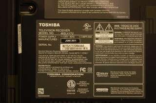TOSHIBA 46 46SL417U LED 1080P 120HZ TV (320694) 022265004388  
