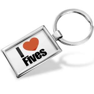  Keychain I Love Fives   Hand Made, Key chain ring 